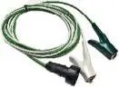 Radiodetection Transmitter DC Output Lead (Green/White) | Reliable Signal Power | Durable Field Connection