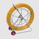 LCR14 Conduit Duct Rod | Glass Fibre Reinforced Epoxy | Galvanized Steel Frame with Rear Wheels