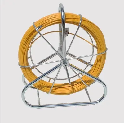 LCR6 Conduit Duct Rod | Glass Fibre Reinforced Epoxy | Galvanized Steel Frame Reel