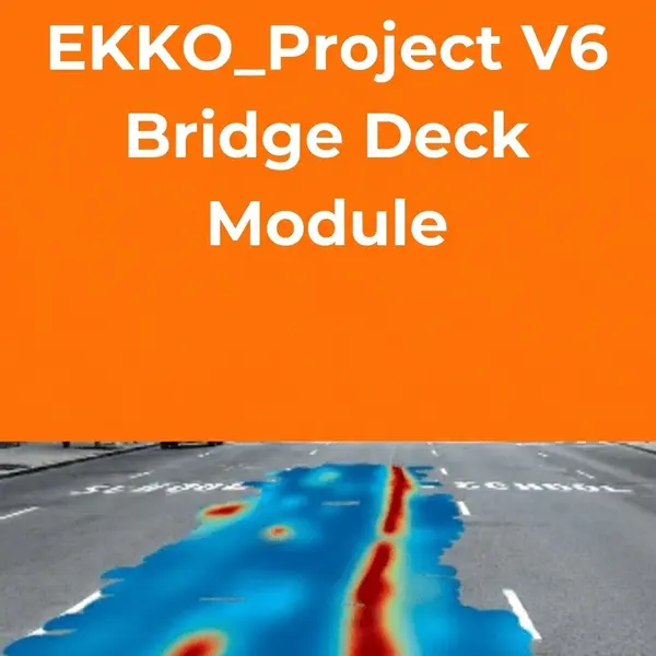 Radiodetection EKKO_Project V6 Bridge Deck Module | GPR Concrete Analysis | ASTM 6087 Mapping