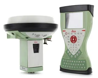 Leica GS15 GNSS RTK Base & Rover Receiver Set | Dual-Frequency Surveying | CS15 Field Controller