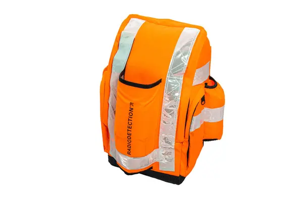 Radiodetection Locator Backpack in Orange | Hi-Viz Field Safety | Rip-Clip® Quick-Release