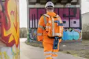 Radiodetection Locator Backpack in Orange | Hi-Viz Field Safety | Rip-ClipÂ® Quick-Release