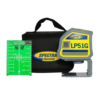 Spectra Precision LP51G | 5-Beam Green Point Laser | High-Visibility Leveling & Layout