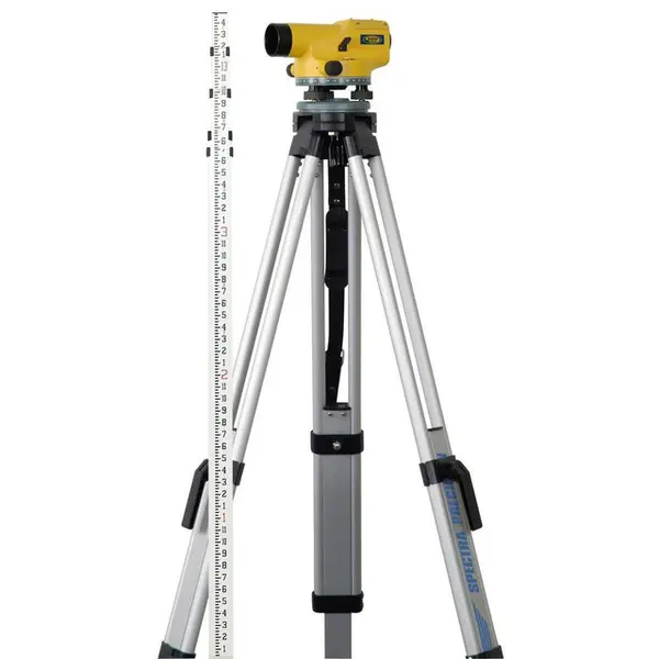 Spectra AL24M-3EU | 360Â° Auto-Level Kit with Heavy-Duty Tripod & Metric Rod