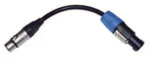 Vivax XLR-SpeakON Adapter | 3-Pin Silver to Twist-Lock | Professional Signal Continuity