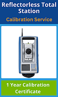 Reflectorless total station calibration
