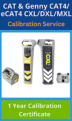 Radiodetection CAT4 and eCAT4 with Genny4 kit calibration