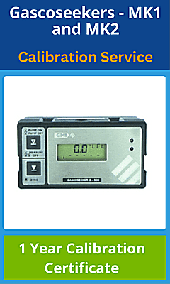 GMI Gascoseeker MK1 and MK2 gas detector calibration