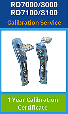 Radiodetection RD7000, RD8000, RD7100 and RD8100 locator calibration