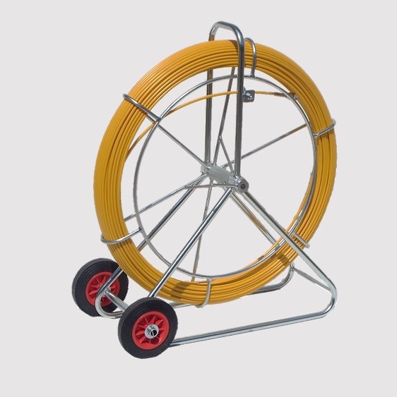LCR11 Conduit Duct Rod | Glass Fibre Reinforced Epoxy | Galvanized Steel Frame with Rear Wheels