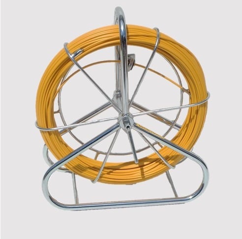 LCR6 Conduit Duct Rod | Glass Fibre Reinforced Epoxy | Galvanized Steel Frame Reel