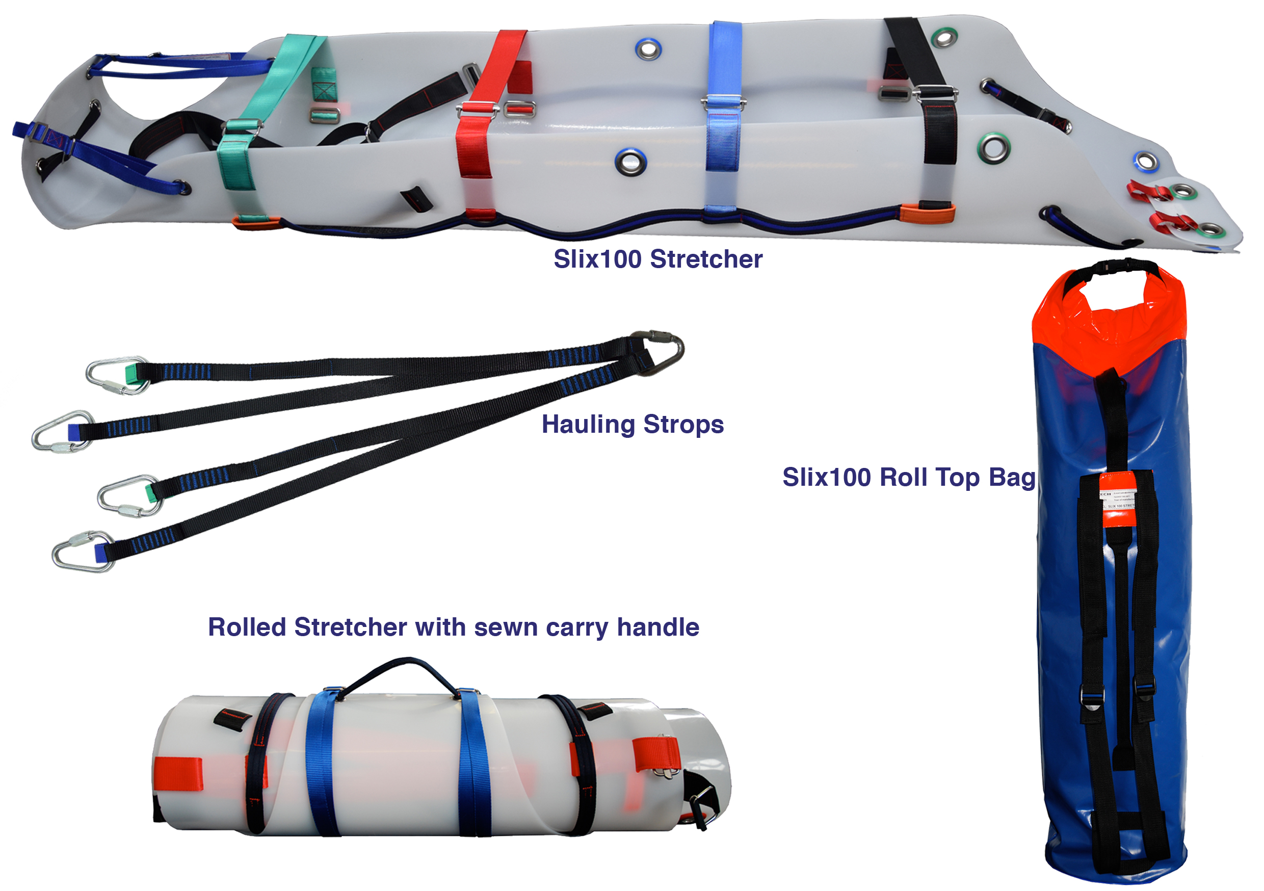 Abtech Safety SLIX100KIT | Rollable Rescue Stretcher Kit | CE & EN358 Certified
