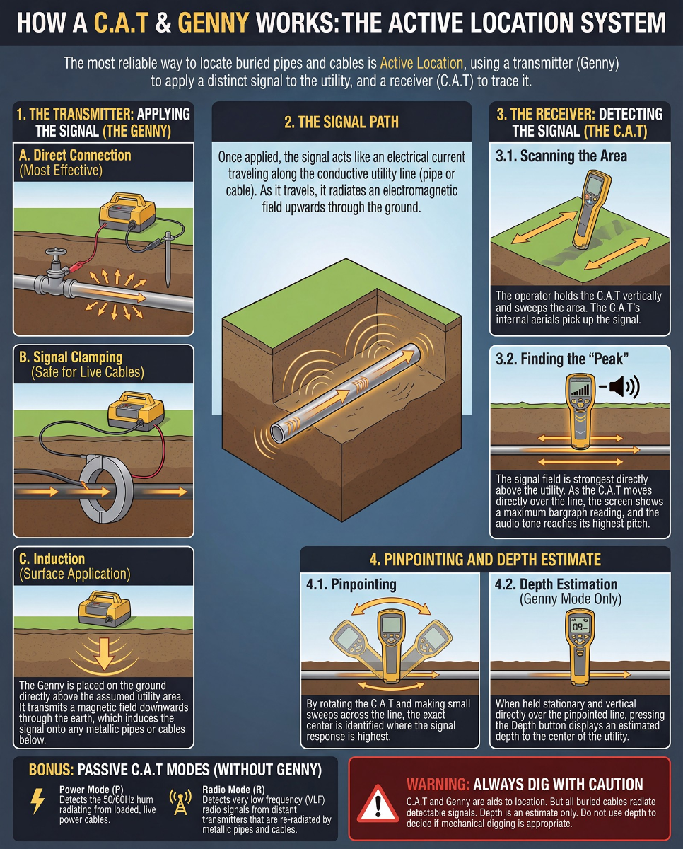 Radiodetection CAT4 & Genny4 Kit | Digital Utility Avoidance & Pinpointing Package