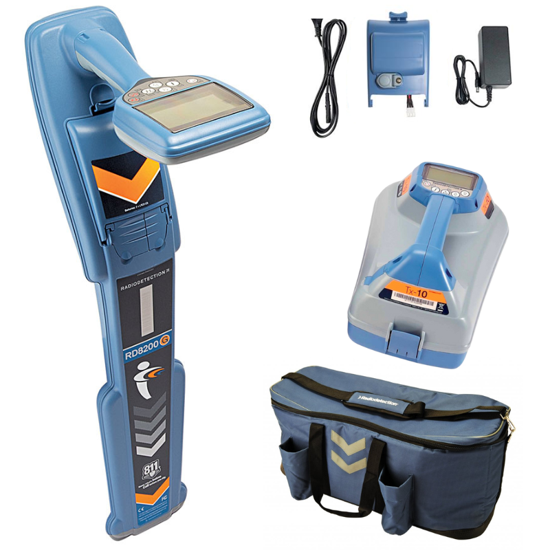 Radiodetection RD8200G Locator Kit | GPS Geolocation | Precision Utility Mapping System